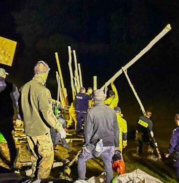 Nocna awaria śluzy w Brodach