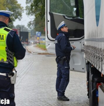 Kontrole ciężarówek na moście w Krośnie Odrzańskim – surowe kary za łamanie zakazu wjazdu Kontrole ciężarówek na moście w Krośnie Odrzańskim – surowe kary za łamanie zakazu wjazdu