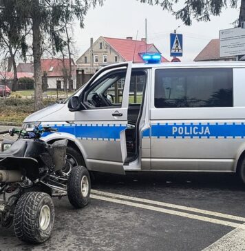 Pościg za quadem zakończony zatrzymaniem 21-latka bez uprawnień Pościg za quadem zakończony zatrzymaniem 21-latka bez uprawnień